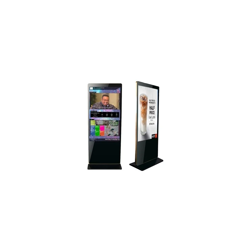 85" Floor Stand Digital Signage Display, Built-in Android, One year AnySignage CMS included